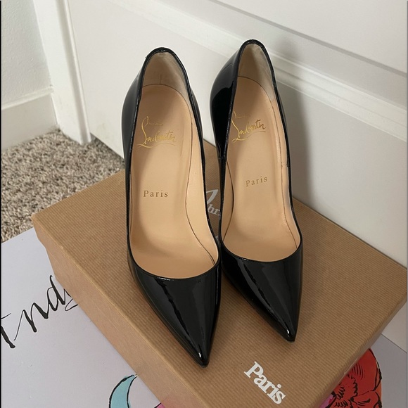 Christian Louboutin Shoes - Christian Louboutin So Kate 120 Black Patent Leather Pointed Toe Pumps